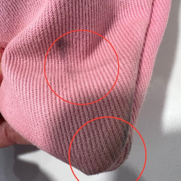 💯Authentic Yves Saint Laurent Kahala Pink Canvas & Velvet YSL Logo Tote Bag - Picture 4 of 11